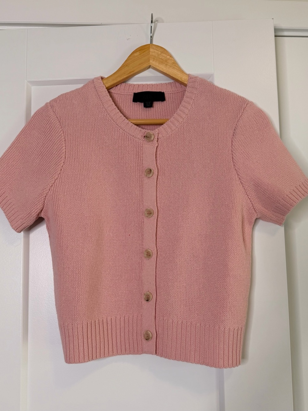 🩵2 for 30-Pink Short-Sleeve Button Cardigan